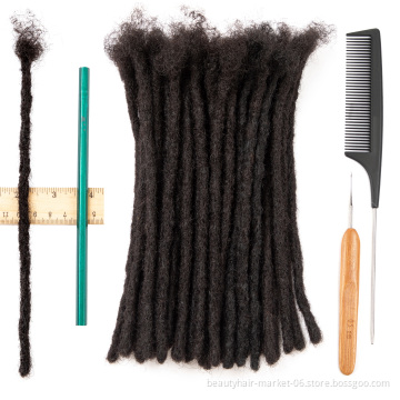 Wholesale 0.4 cm 0.6 cm 0.8 cm human hair dreadlocks extensions vendors,real human hair loc extensions,afro kinky dread locks